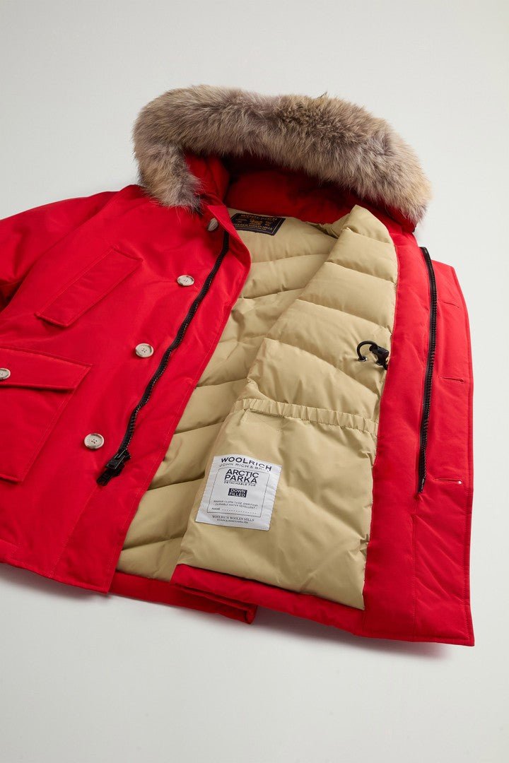 Arctic Parka in Ramar Cloth with Detachable Fur for Men - woolrich-us - Outerwear