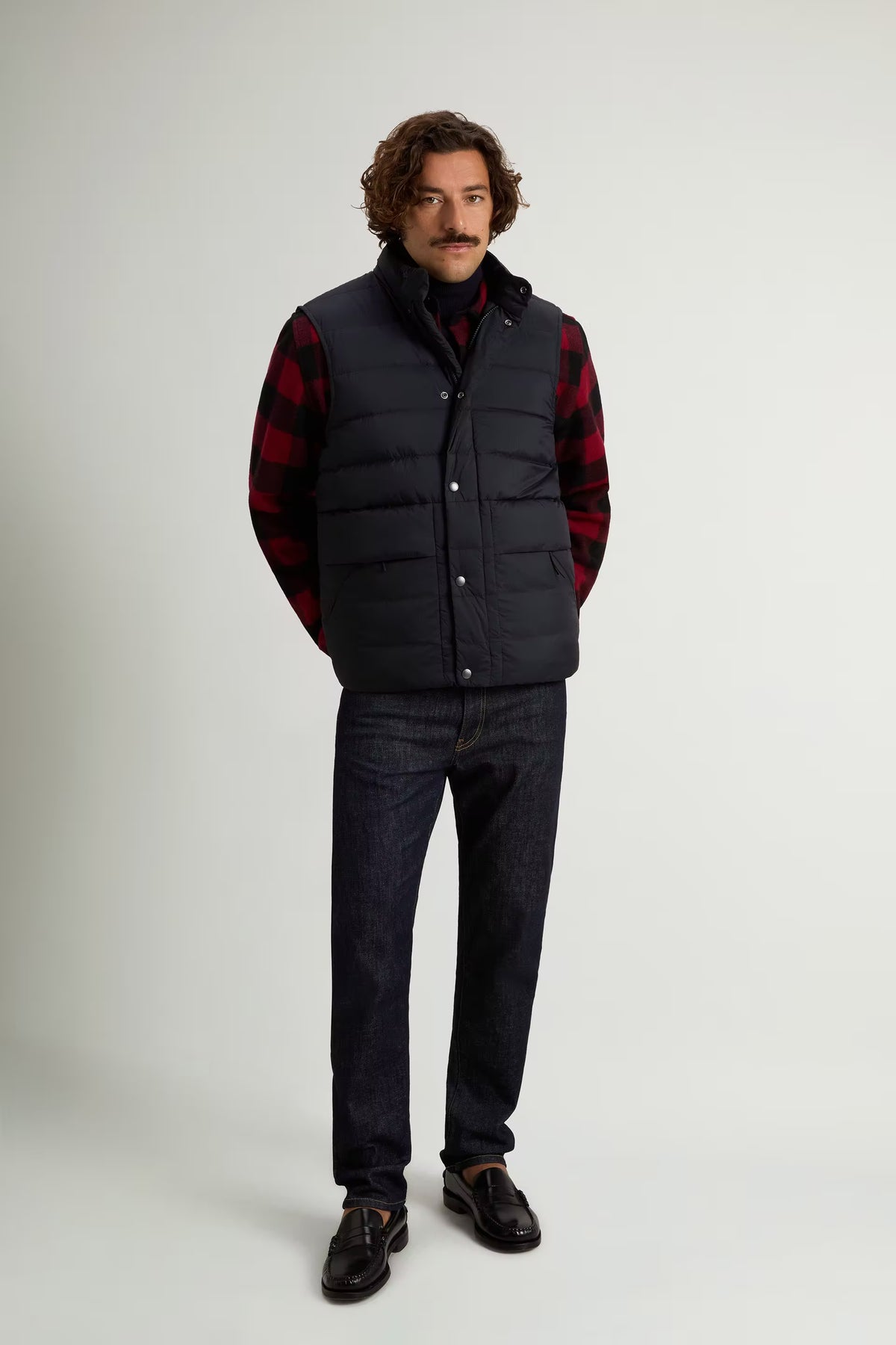 Bering Quilted Vest in Crinkle Nylon