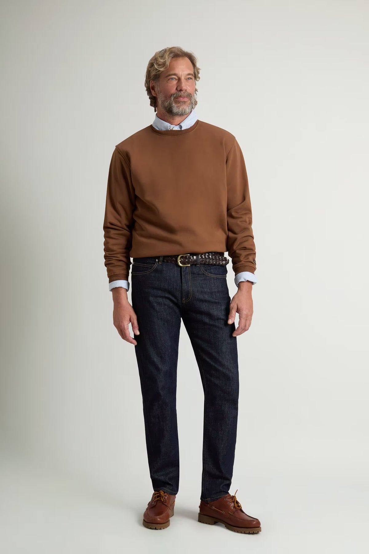 Crewneck Sweatshirt in Cotton Blend with Print