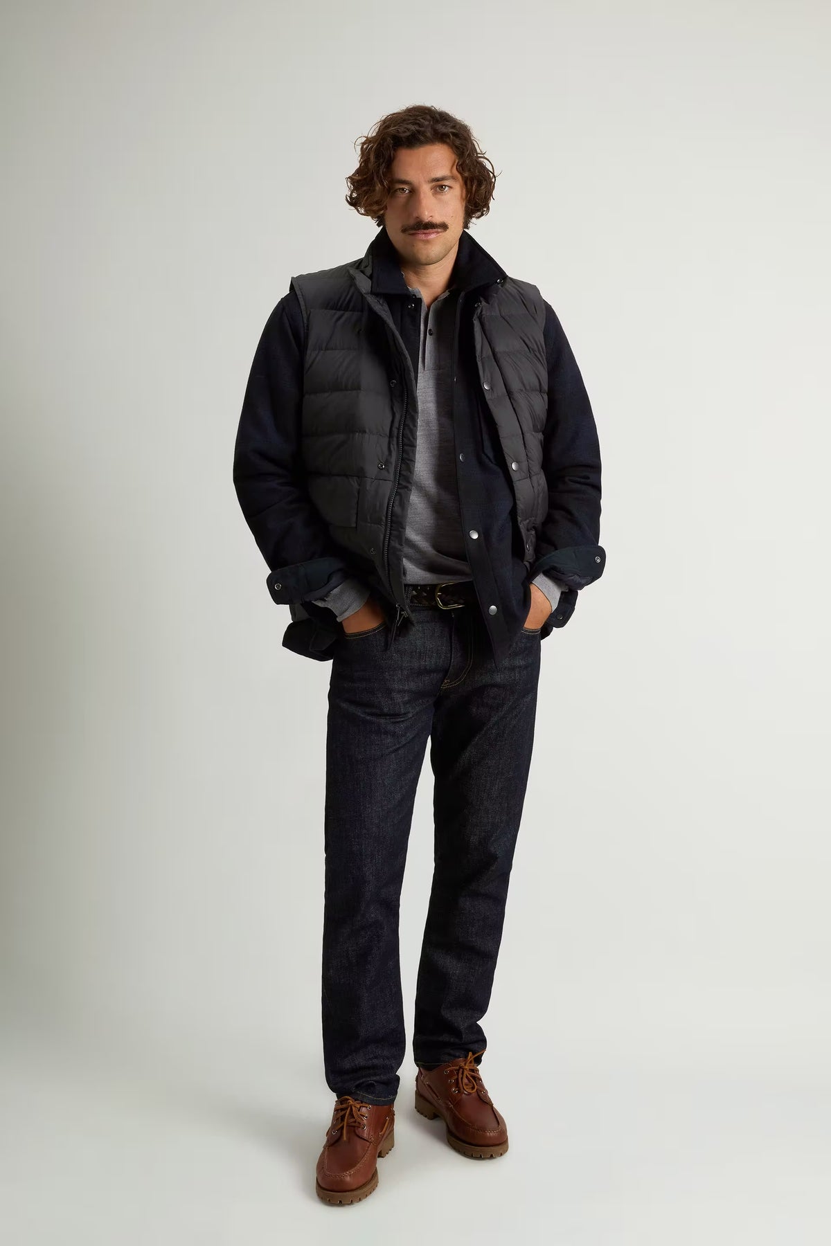 Bering Quilted Vest in Crinkle Nylon