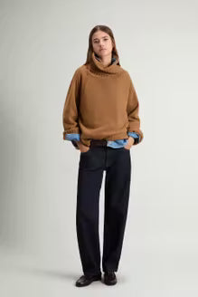 Turtleneck Sweater in Wool and Cashmere Blend
