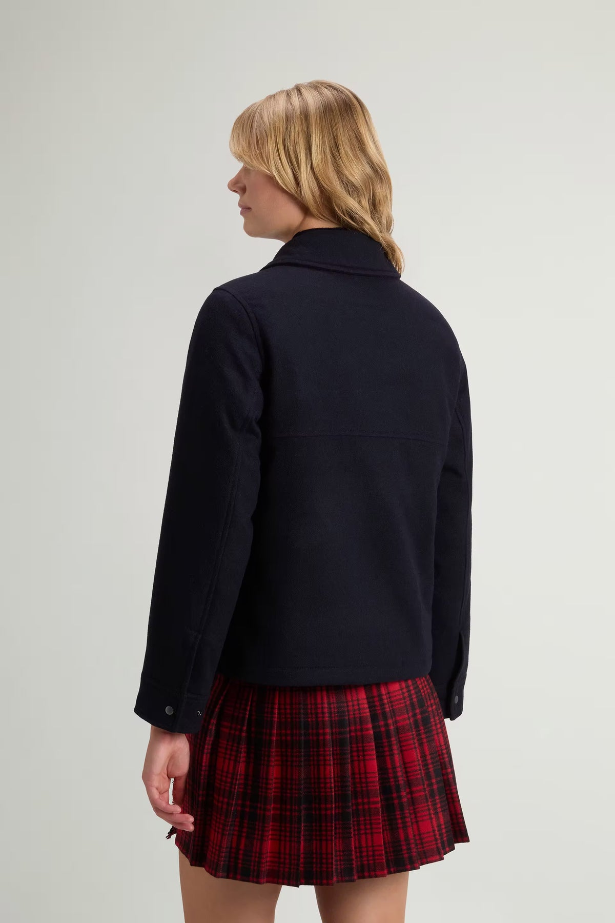 Padded Alaskan Overshirt in Recycled Italian Wool Blend