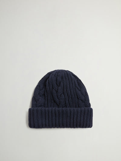 Cotton Wool Cable Beanie