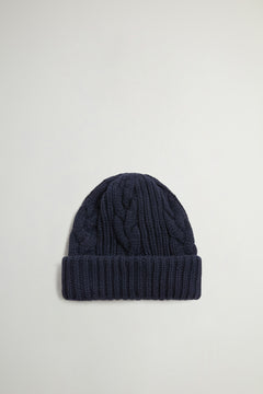Cotton Wool Cable Beanie