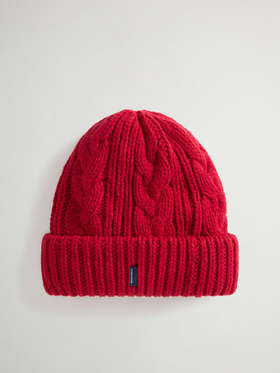 Cotton Wool Cable Beanie