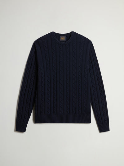 Cotton Wool Cable Crewneck GG7