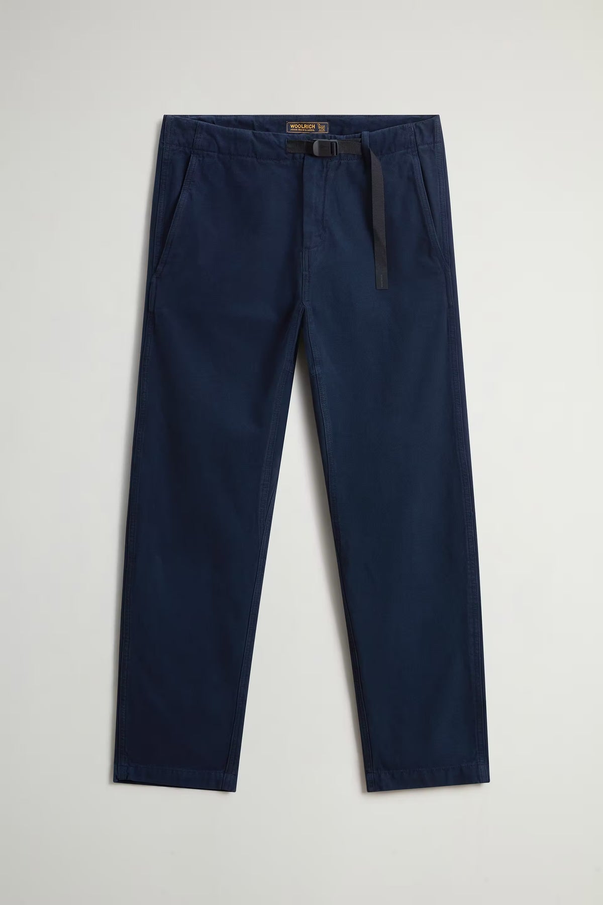 Garment-Dyed Easy Pants in Pure Cotton Canvas