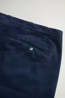 Garment-Dyed Easy Pants in Pure Cotton Canvas