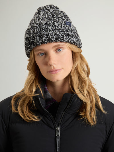 Chunky Beanie in Mouliné Alpaca and Wool Blend