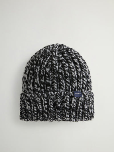 Chunky Beanie in Mouliné Alpaca and Wool Blend