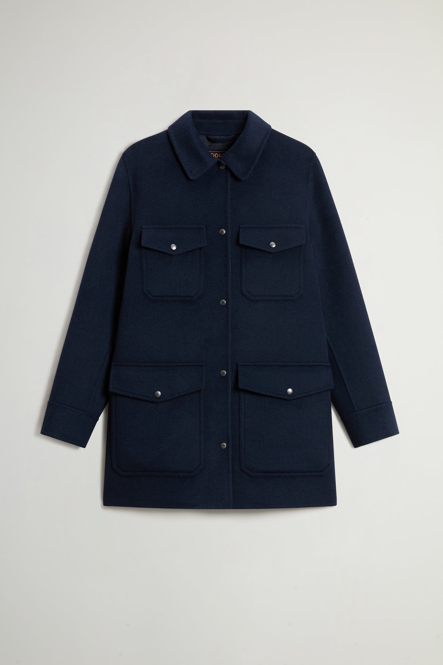 Coat in Double-Face Wool Blend