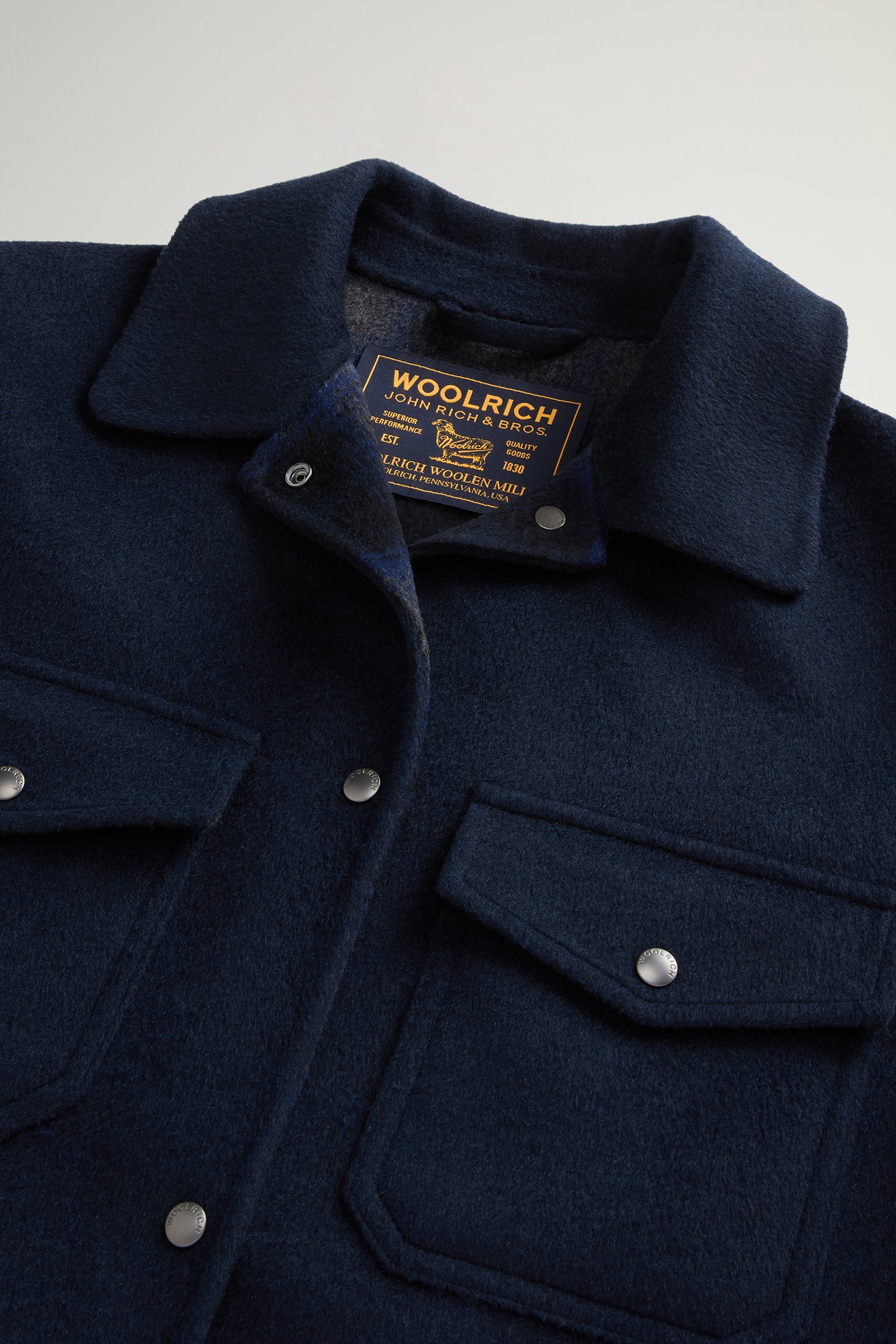 Coat in Double-Face Wool Blend