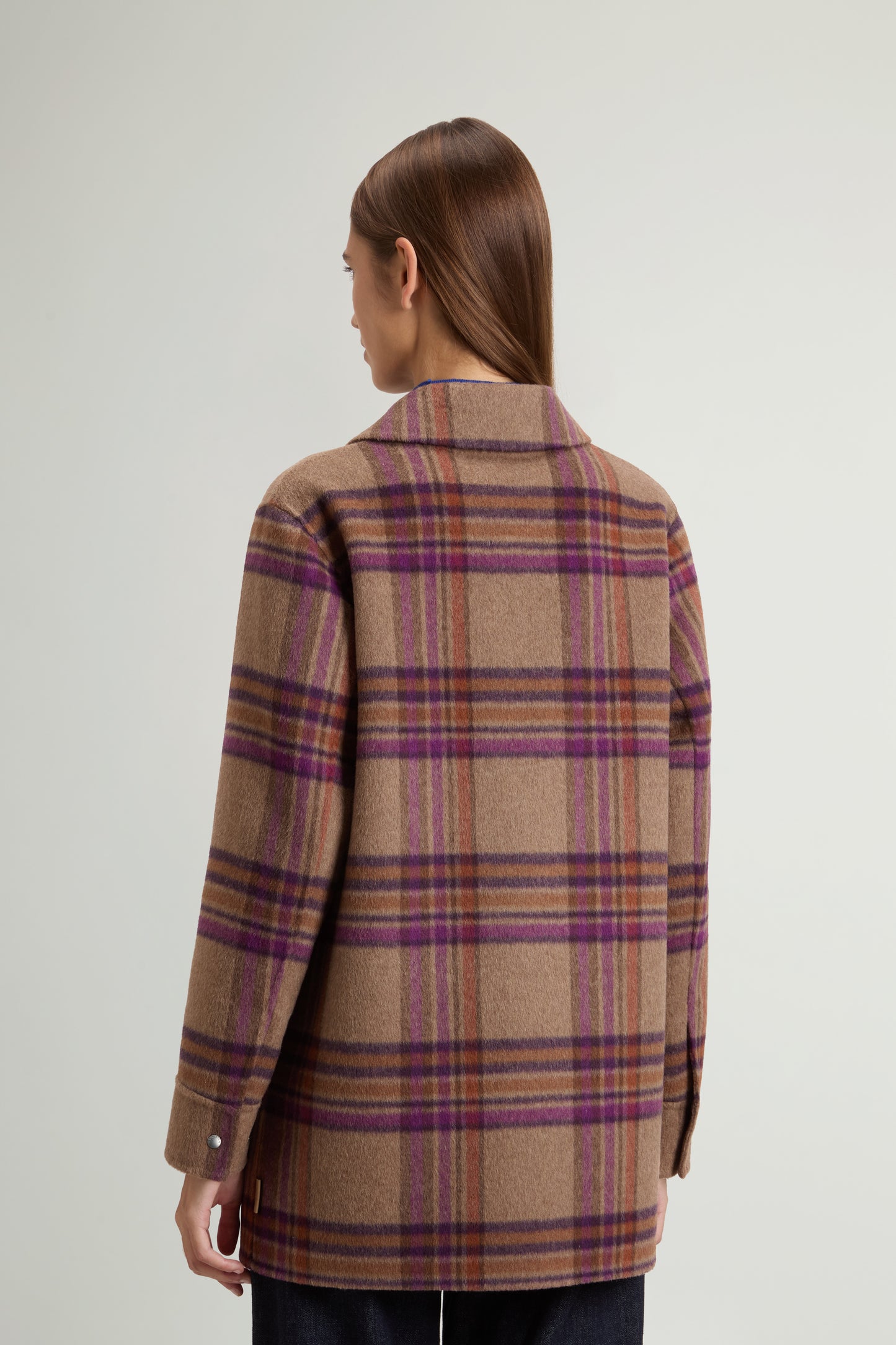 Coat in Double-Face Wool Blend