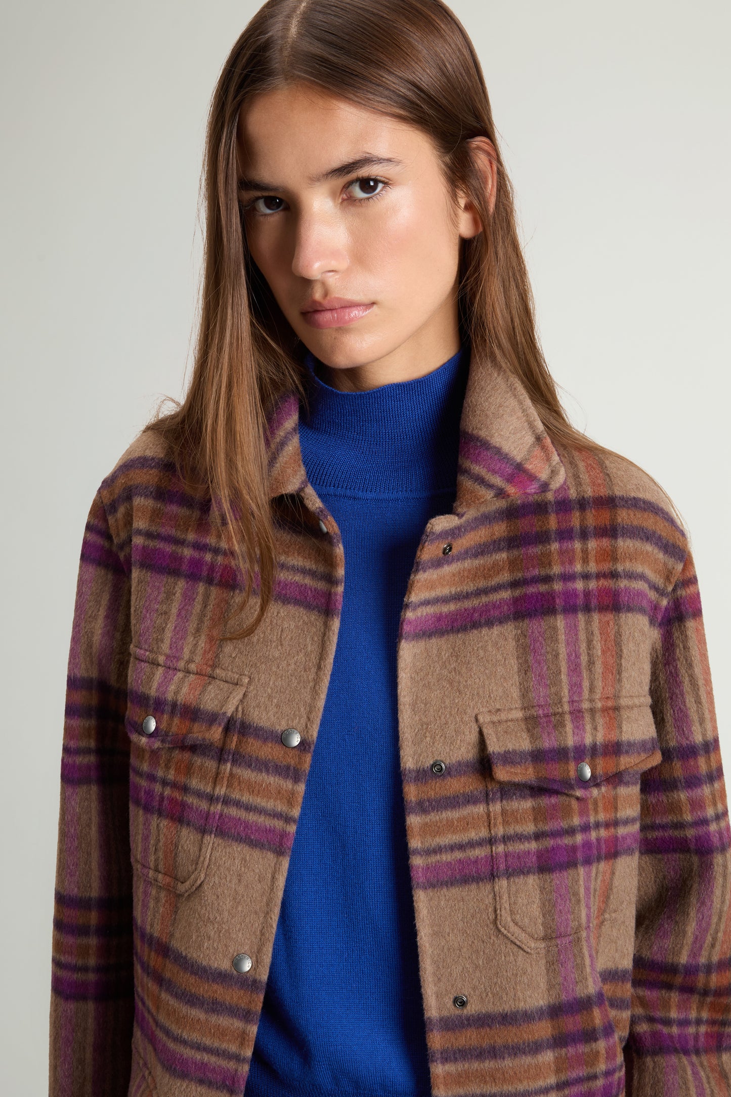 Coat in Double-Face Wool Blend