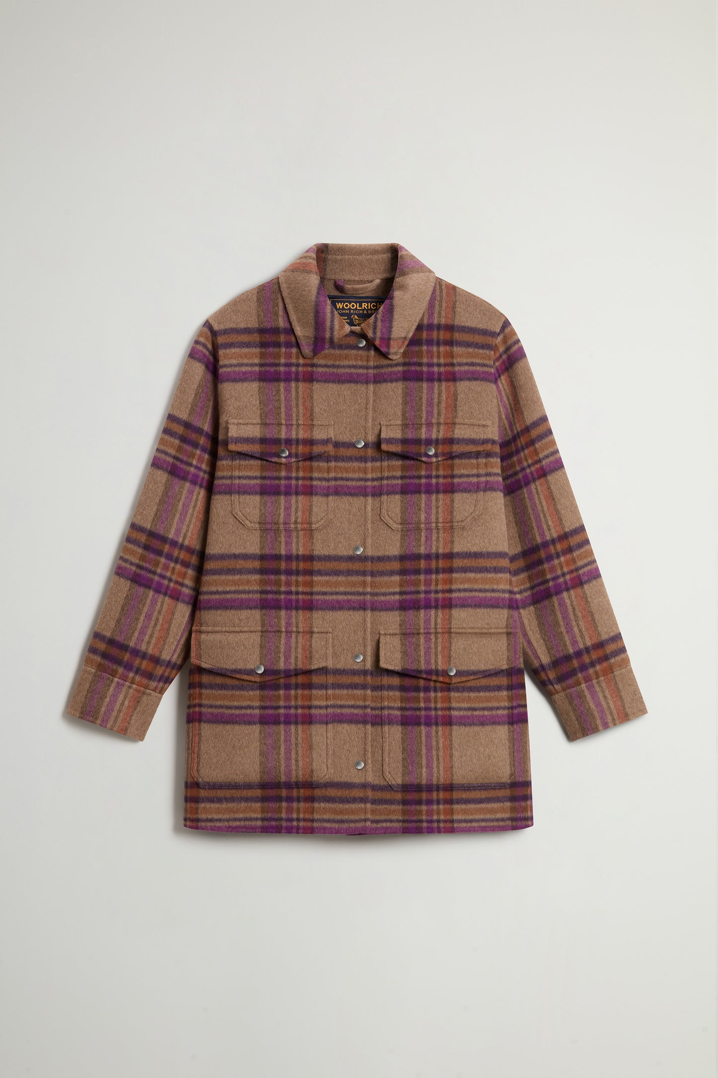 Coat in Double-Face Wool Blend