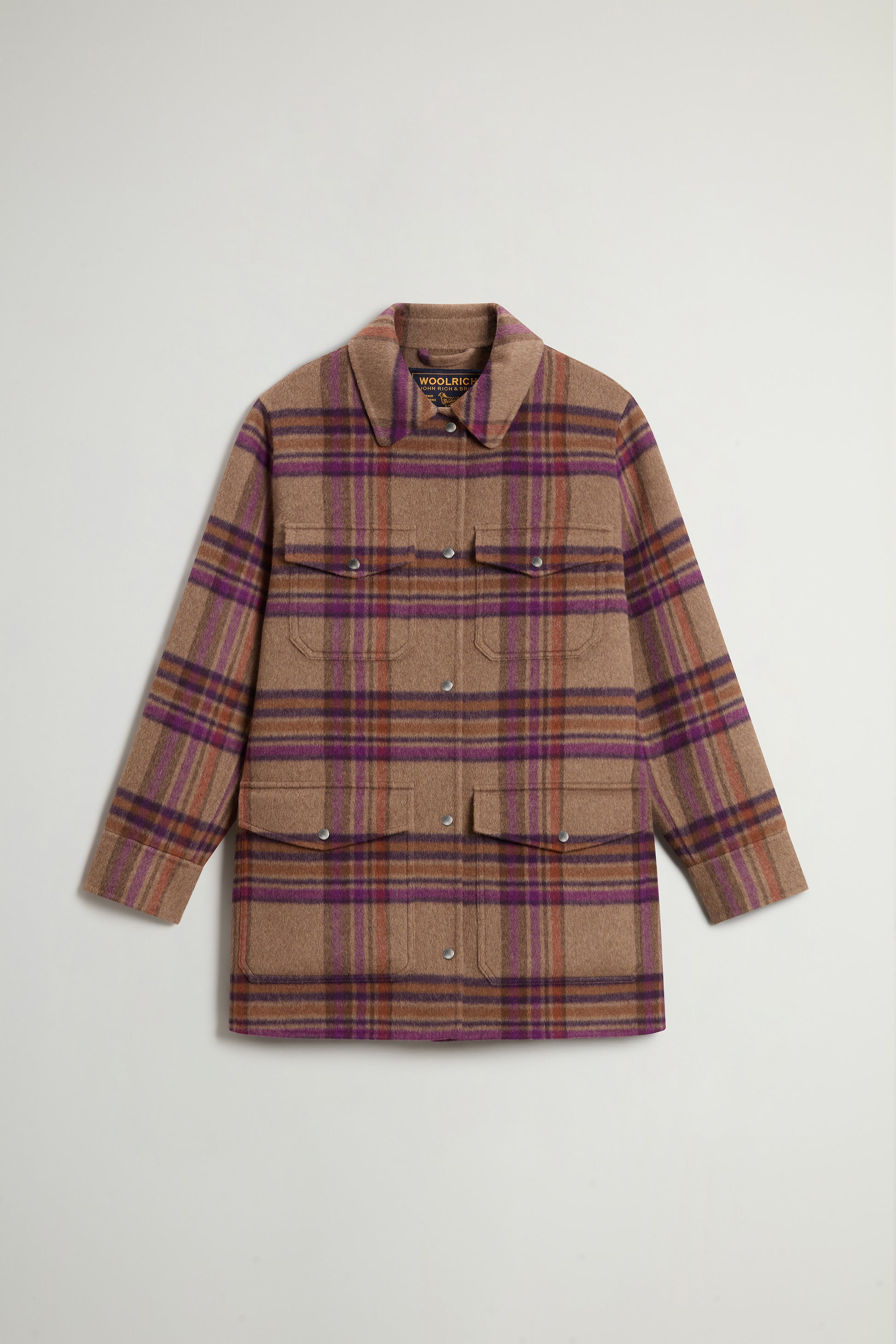 Coat in Double-Face Wool Blend