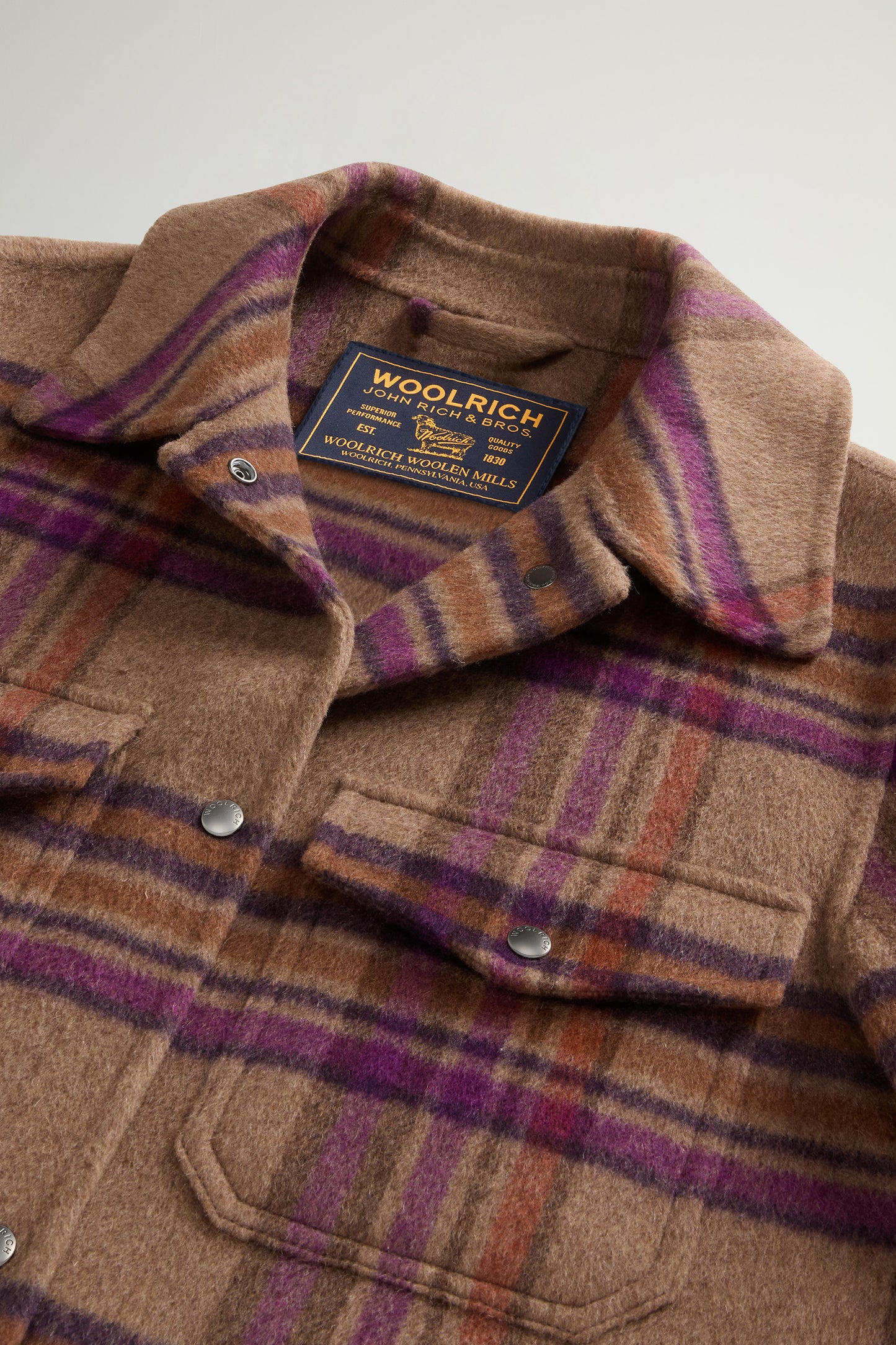 Coat in Double-Face Wool Blend