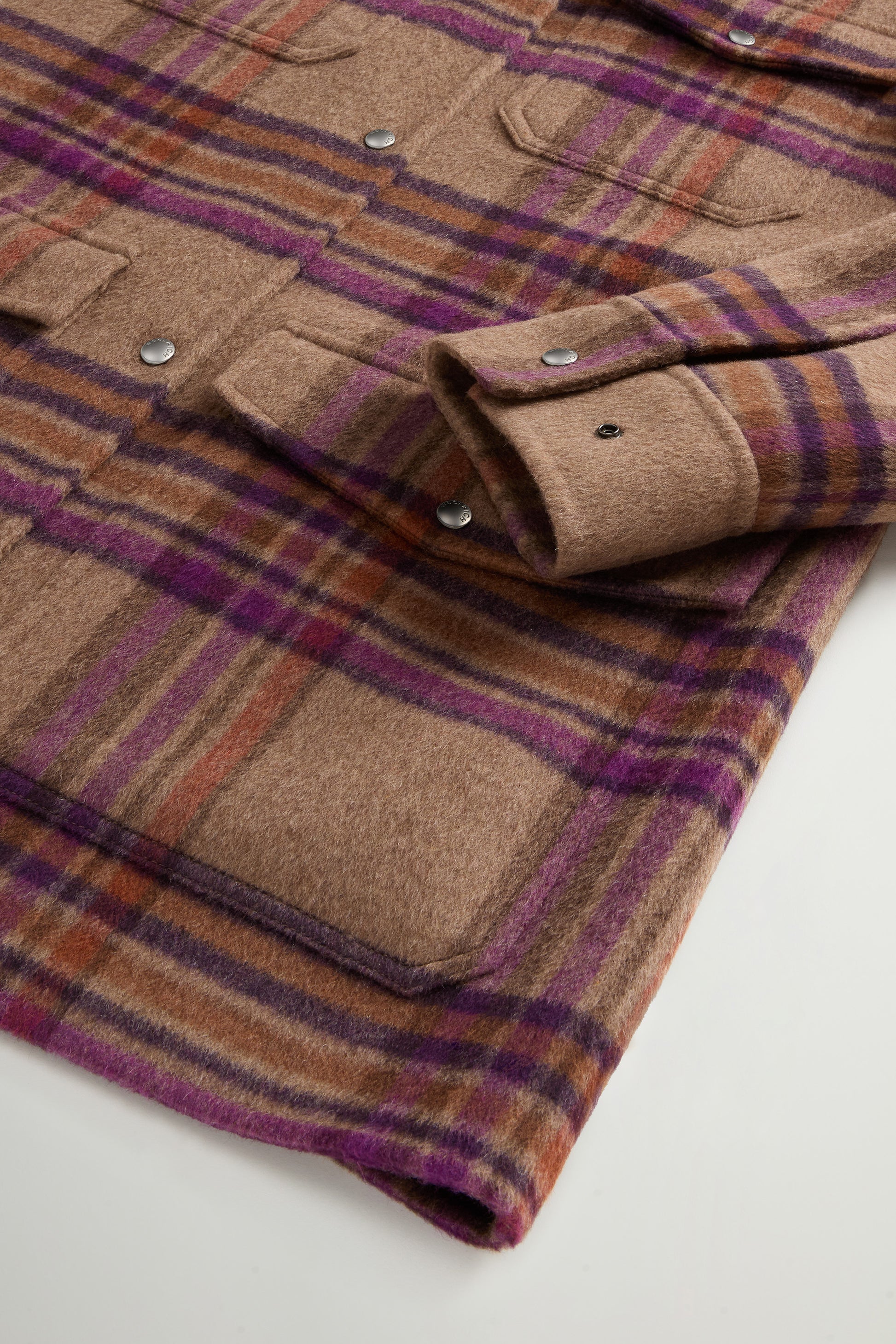 Coat in Double-Face Wool Blend