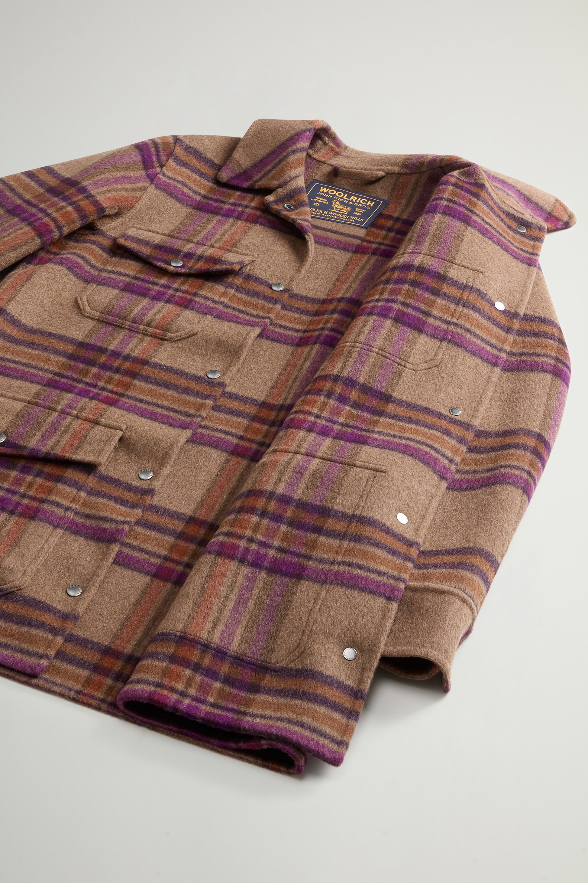 Coat in Double-Face Wool Blend