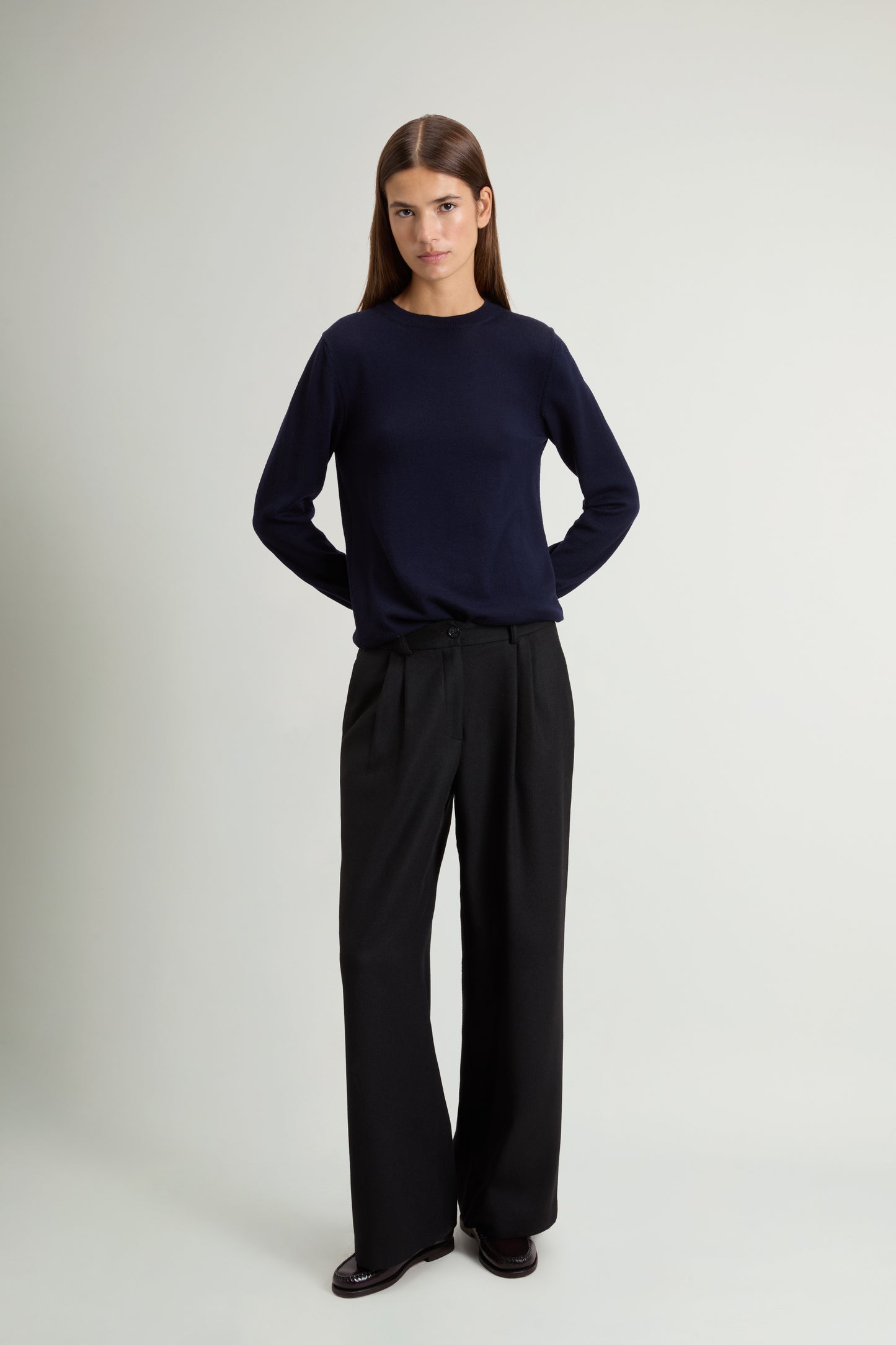 Pants in Wool-Blend Flannel