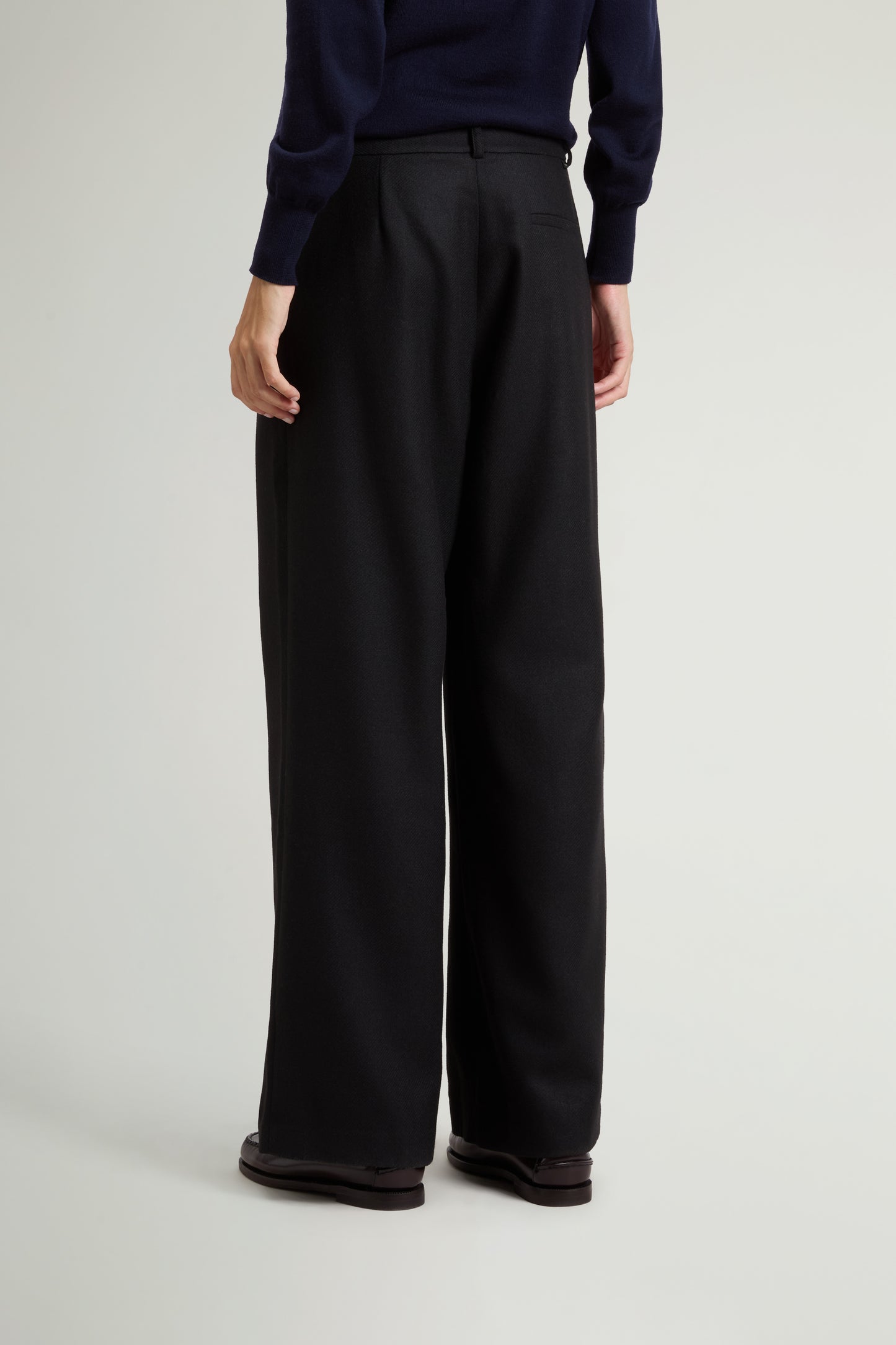 Pants in Wool-Blend Flannel