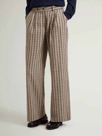 Pants in Wool-Blend Flannel