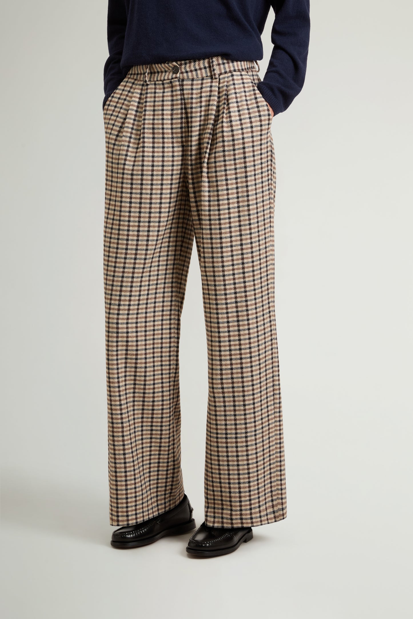Pants in Wool-Blend Flannel