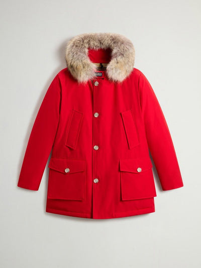 Arctic Parka in Ramar Cloth with Detachable Fur for Men - woolrich-us - Outerwear
