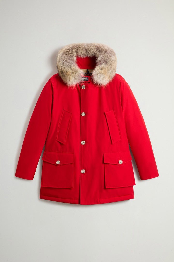 Arctic Parka in Ramar Cloth with Detachable Fur for Men - woolrich-us - Outerwear