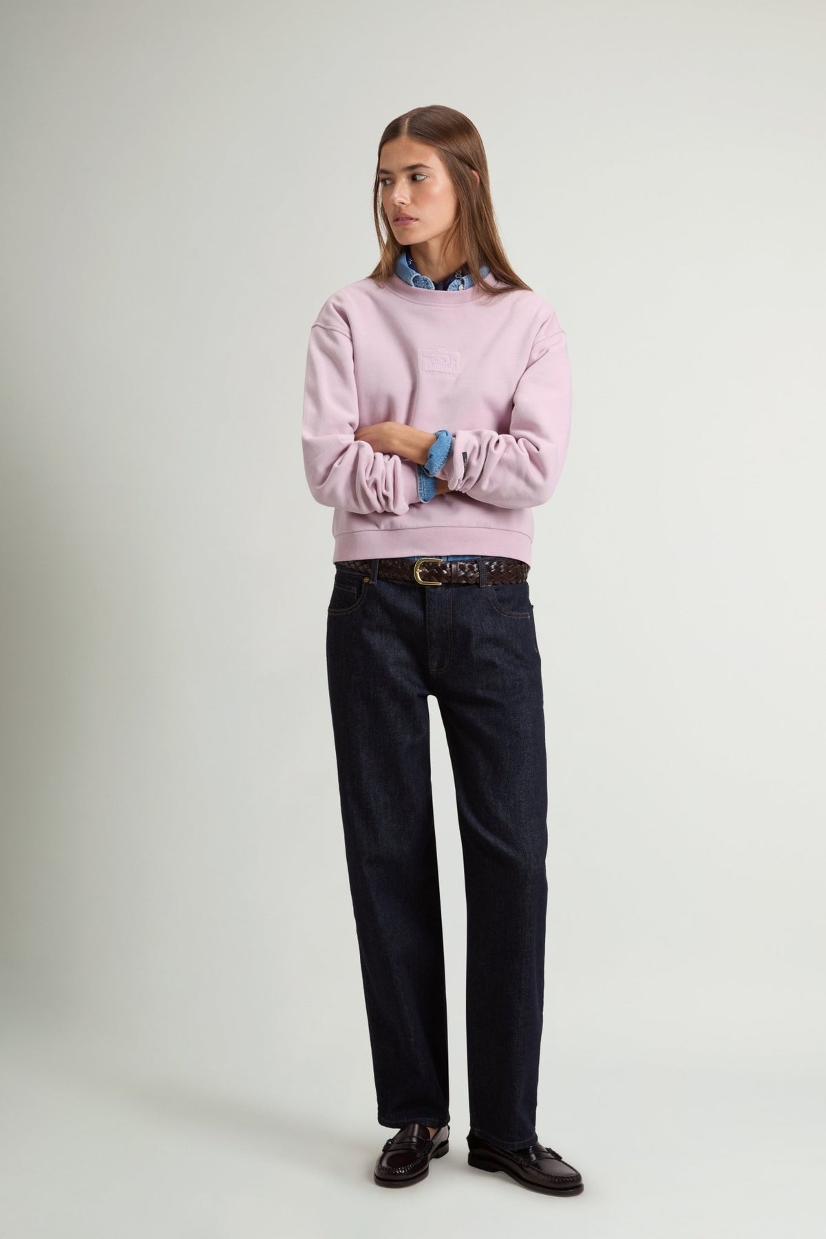Brushed Premium Fleece Crewneck - woolrich-usClothing