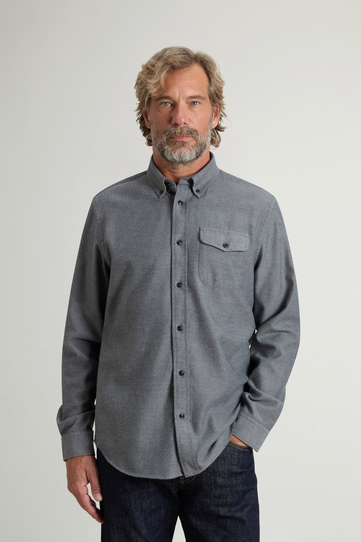 Brushed Twill Shirt - woolrich-usClothing