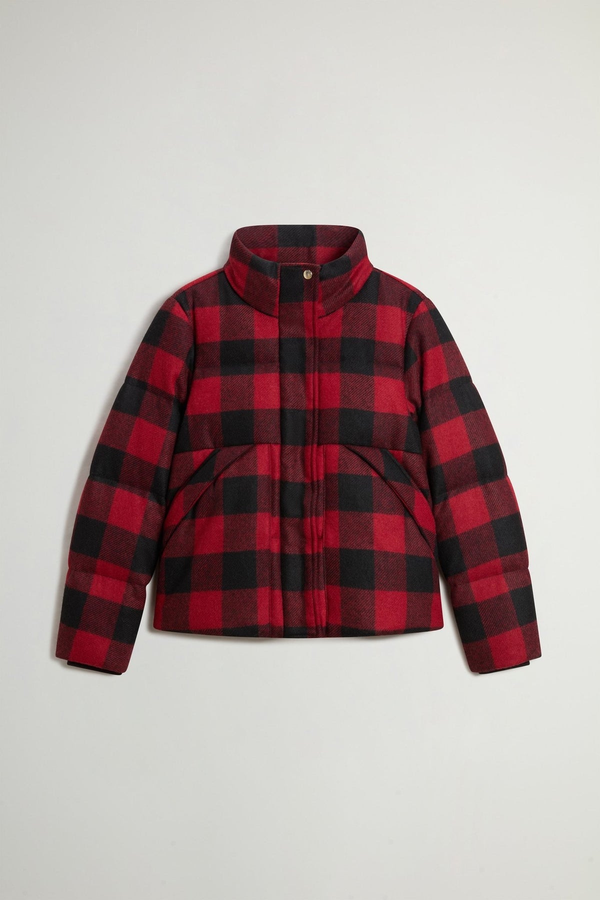 Buffalo Check Puffer Jacket in Pure Virgin Wool - woolrich-us - Outerwear