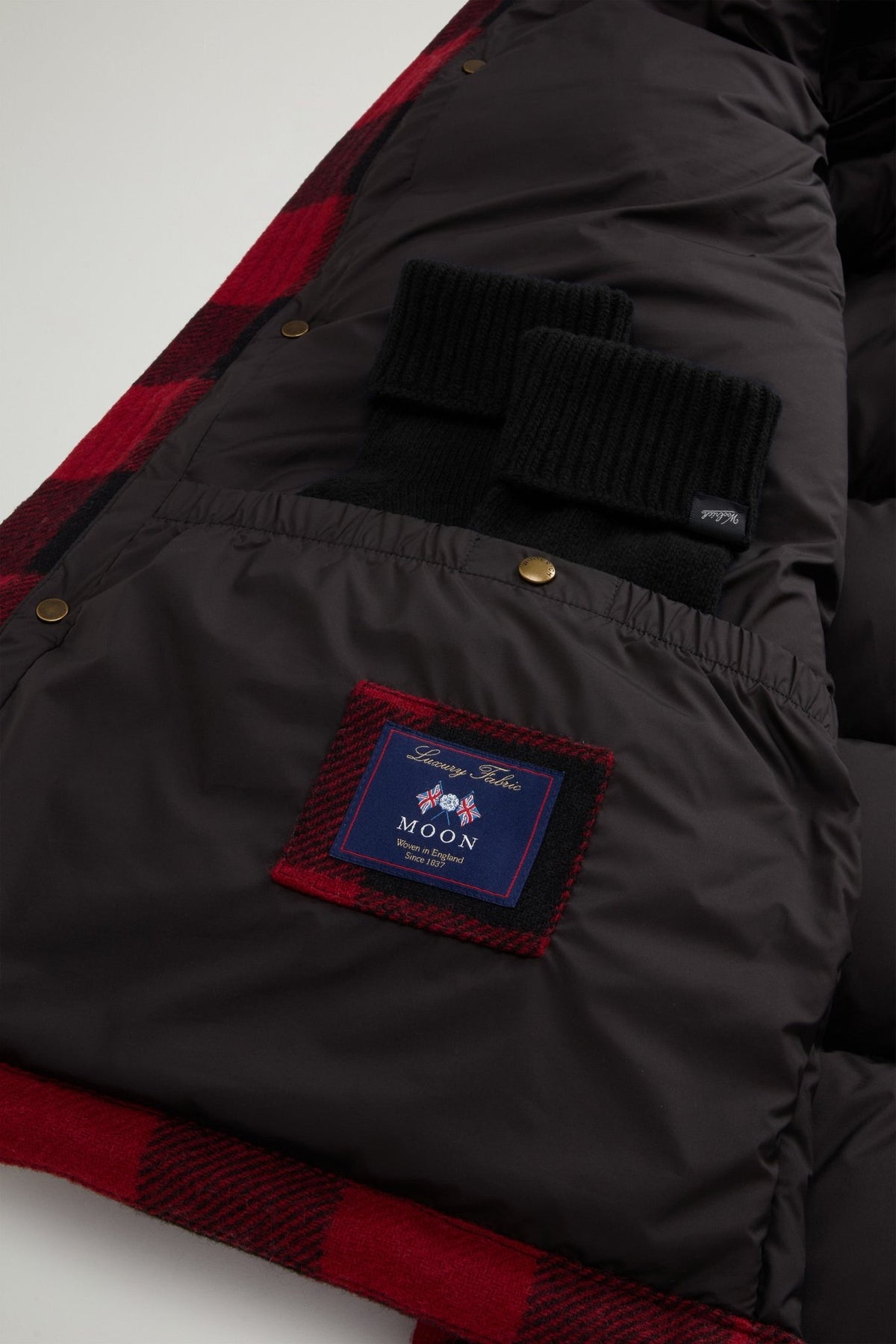 Buffalo Check Puffer Parka in Pure Virgin Wool - woolrich-us - Outerwear