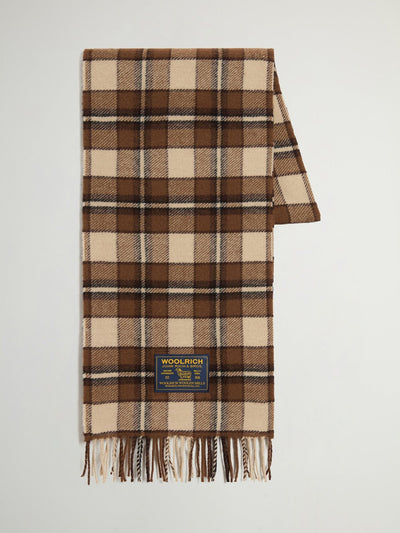 Checked Scarf in Pure Wool - woolrich-us - Accessories
