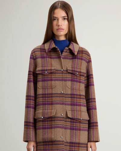 Coat in Double-Face Wool Blend - woolrich-usClothing