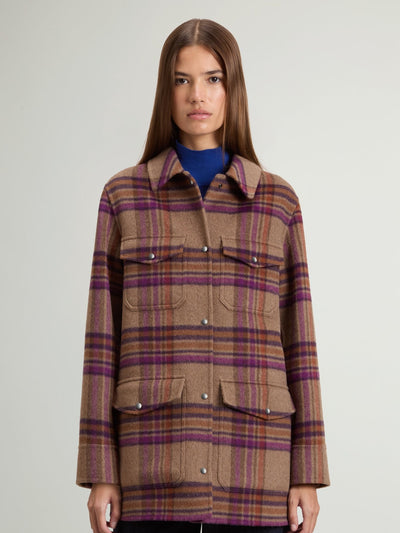 Coat in Double-Face Wool Blend - woolrich-usClothing