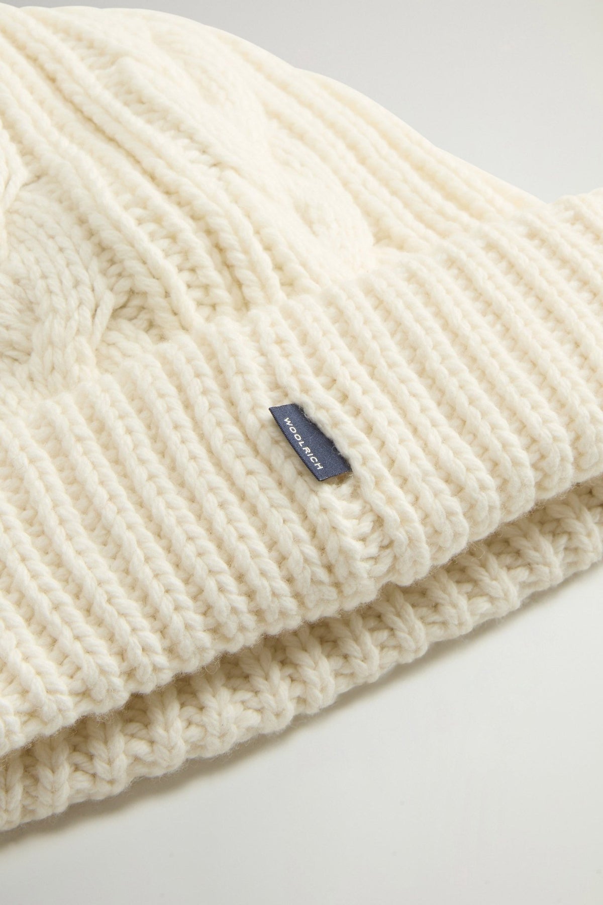 Cotton Wool Cable Beanie - woolrich-usAccessories
