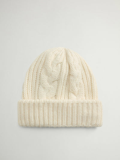 Cotton Wool Cable Beanie - woolrich-usAccessories