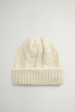 Cotton Wool Cable Beanie - woolrich-usAccessories