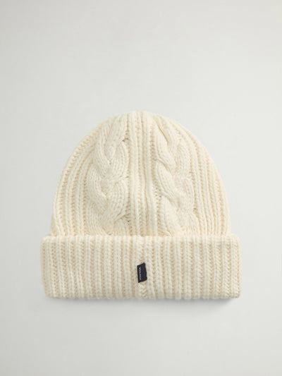 Cotton Wool Cable Beanie - woolrich-usAccessories