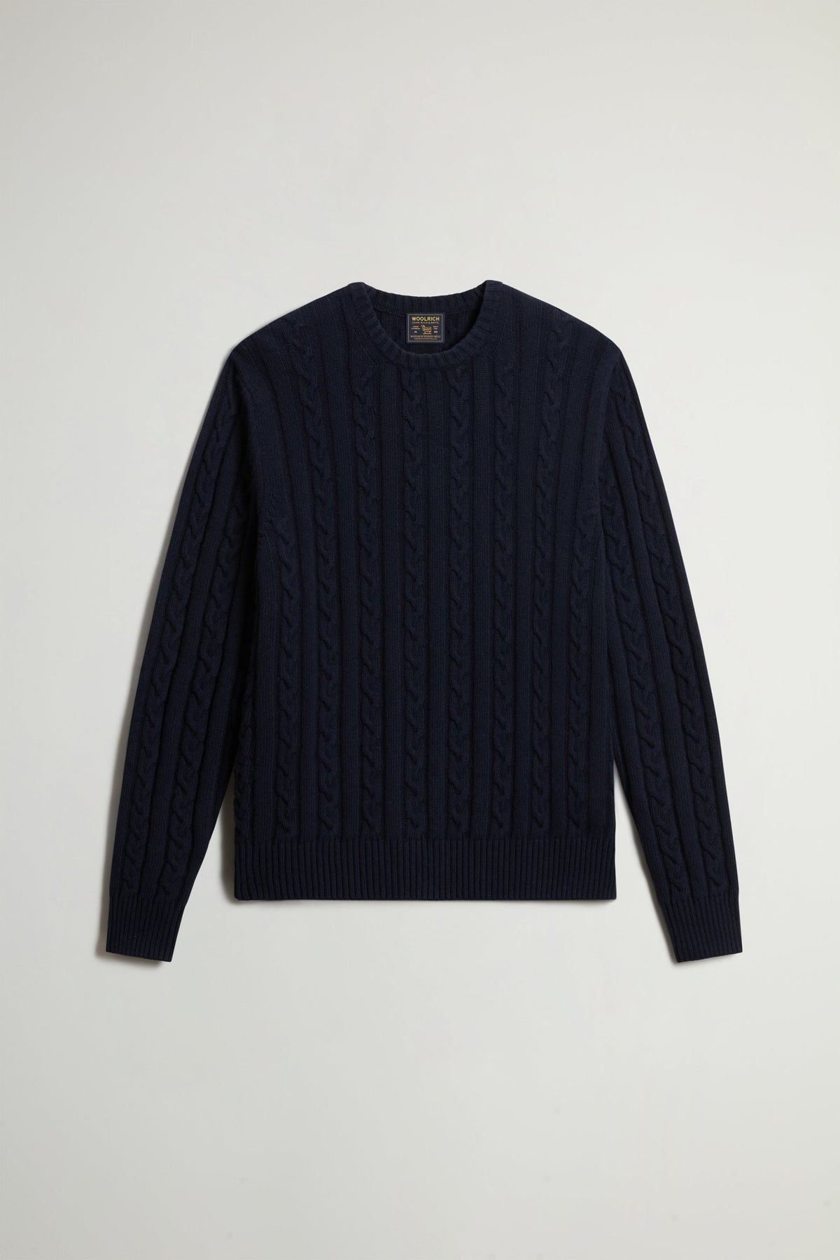 Cotton Wool Cable Crewneck GG7 - woolrich-usClothing