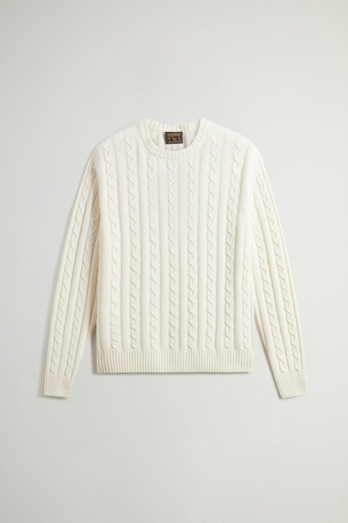 Cotton Wool Cable Crewneck GG7 - woolrich-usClothing