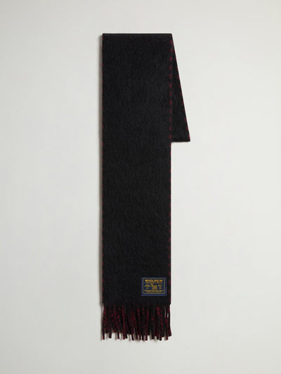 Double-Faced Scarf in Virgin Wool, Alpaca and Mohair Blend - woolrich-us - Accessories