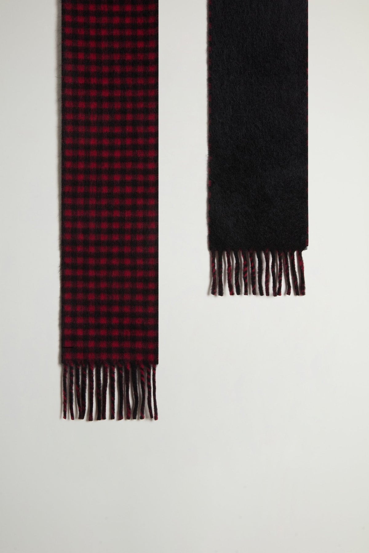 Double-Faced Scarf in Virgin Wool, Alpaca and Mohair Blend - woolrich-us - Accessories