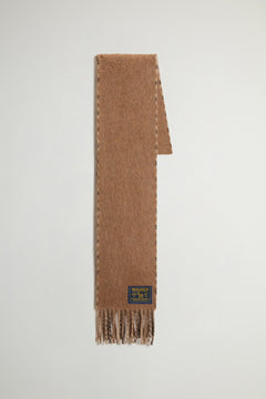 Double-Faced Scarf in Virgin Wool, Alpaca and Mohair Blend - woolrich-us - Accessories