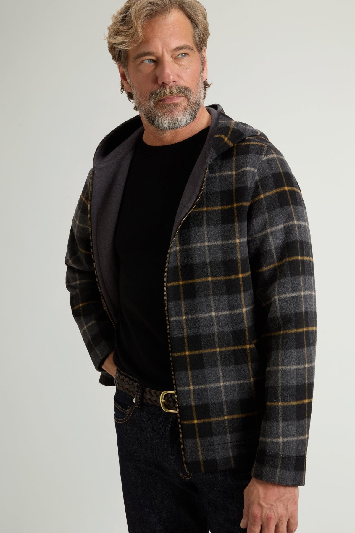 Double Wool Hooded Jacket - woolrich-usOuterwear