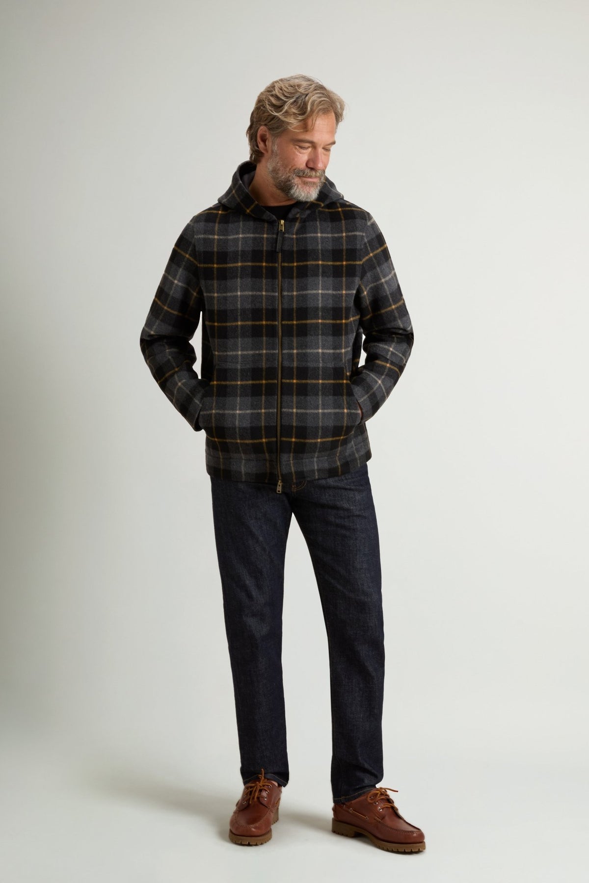 Double Wool Hooded Jacket - woolrich-usOuterwear