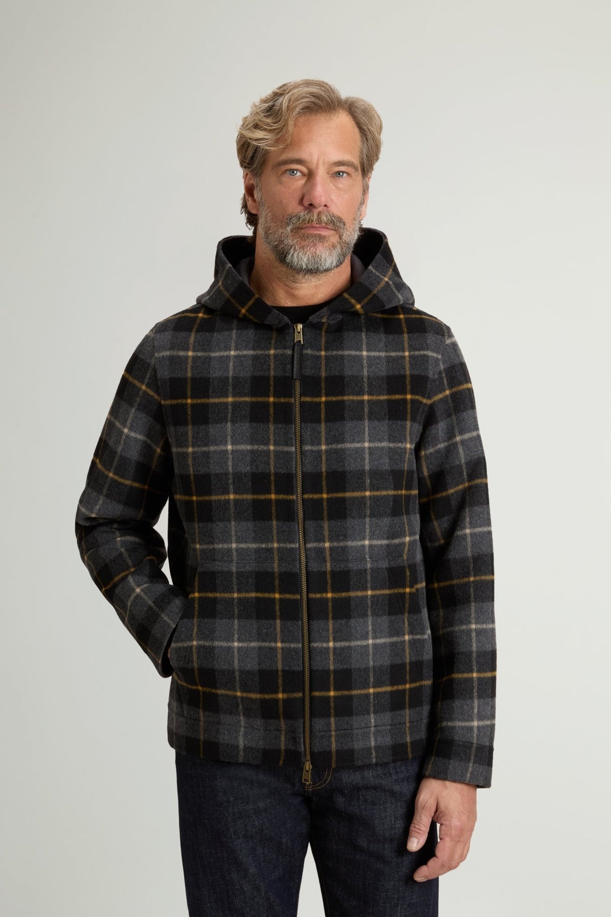 Double Wool Hooded Jacket - woolrich-usOuterwear