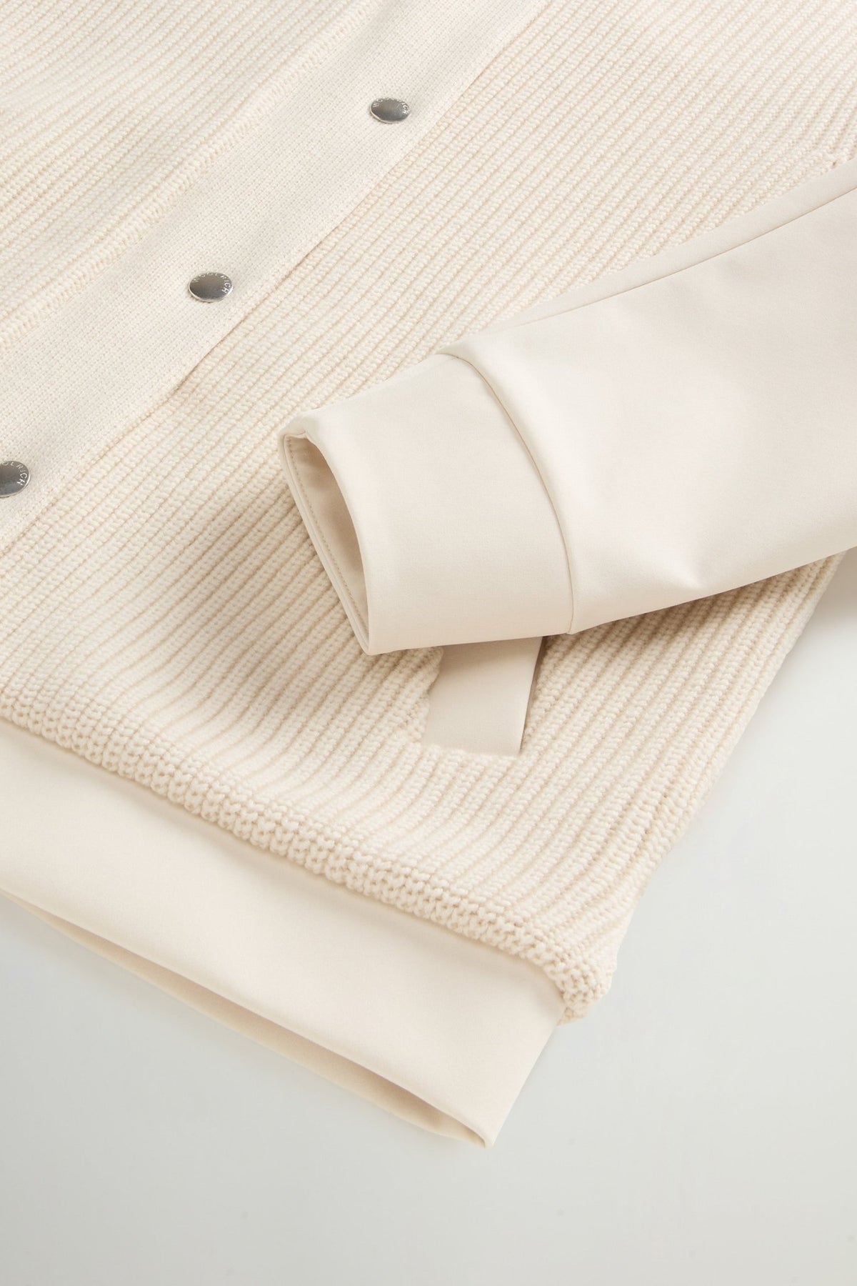 Firth Hybrid Bomber Jacket in Tech Softshell and Pure Wool - woolrich-usOuterwear