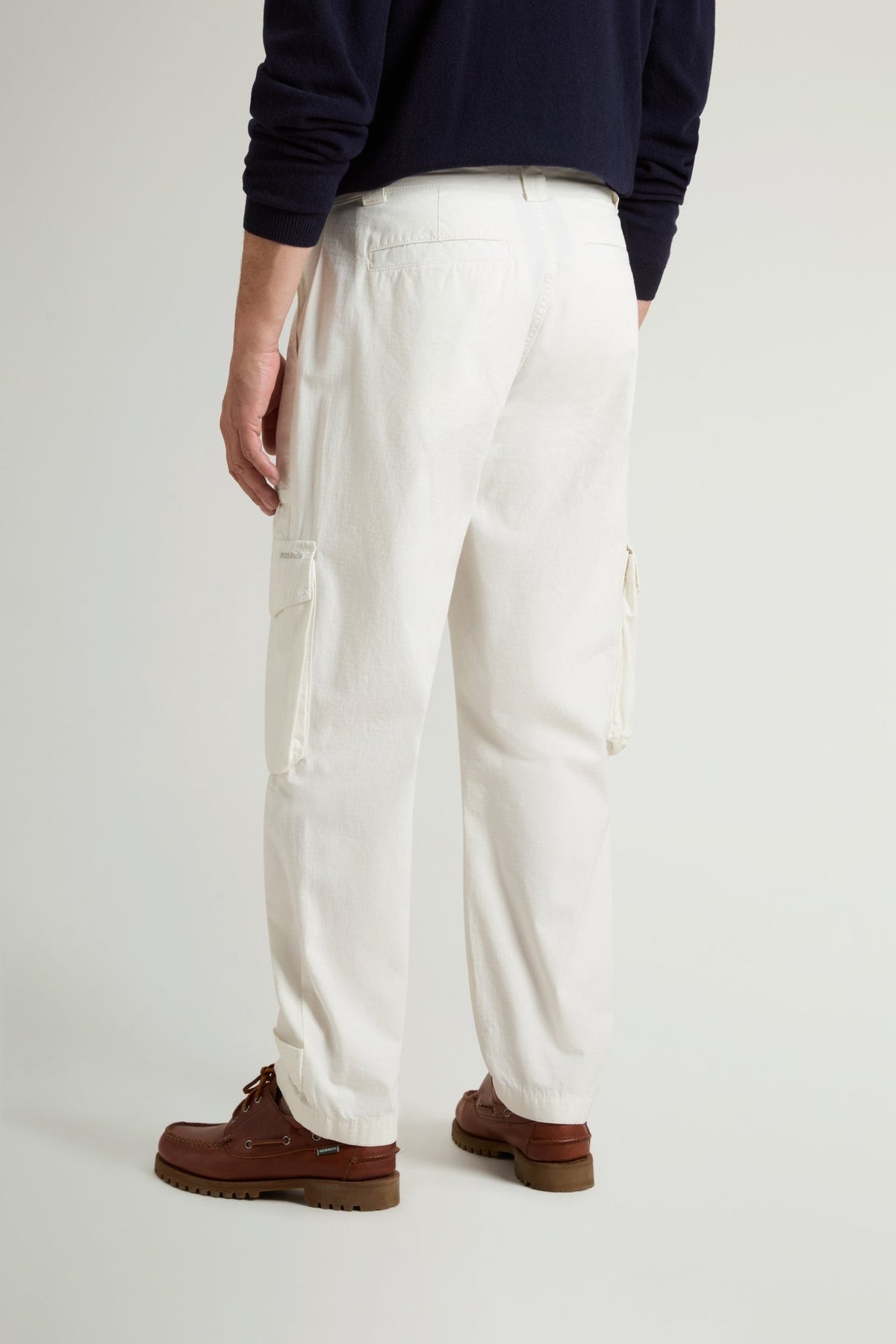 Garment-Dyed Cargo Pants in Pure Cotton Ripstop - woolrich-us - Clothing